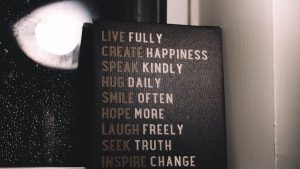 Just a list of things you should check off daily